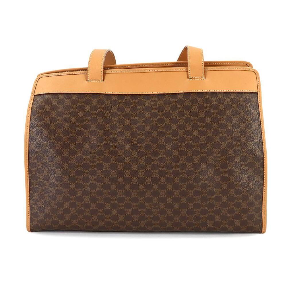 Celine Macadam Shoulder Bag Leather Brown - Picture 2 of 8